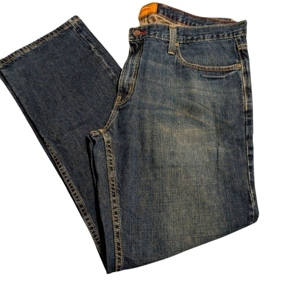 Men's Red Camel‎ blue denim jeans size 36x32